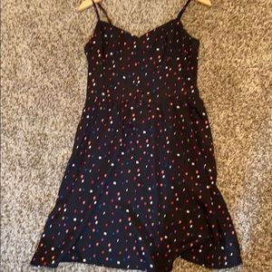 Spaghetti strap poke-dotted dress
